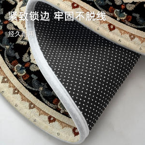 พรมปูพื้นลายดอกไม้ทรงกลม ใยโพลีเอสเตอร์ ตกแต่งบ้าน ห้องนั่งเล่น ห้องนอน - Product Image 4