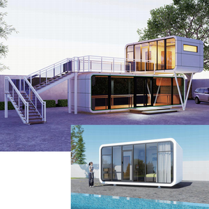 Táo cabin 20ft 40ft ngoài trời hiện đại phổ biến prefab Tiny nhà di động làm việc nhà văn phòng Pod container nhà - Product Image 6