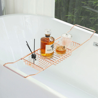 Étagère de rangement réglable antirouille pour salle de bain, organiseur de douche, support de tablette pour baignoire, plateau de douche pour spa