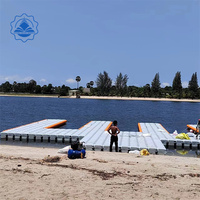 Bloques modulares de dique flotante HDPE para suministros marinos