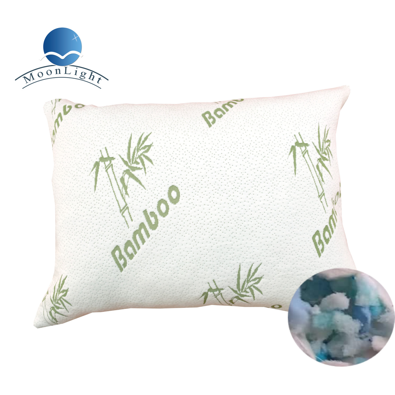 China Factory Cooling Bamboo Pillow Shredded Memory Foam Sleeping Pillow