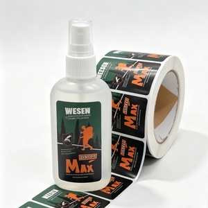 <span class=keywords><strong>Prix</strong></span> d'usine – Rouleau d'autocollants anti-moustiques auto-adhésifs à forte adhérence permanente pour le marquage de bouteilles de liquide répulsif anti-insectes - Product Image 1