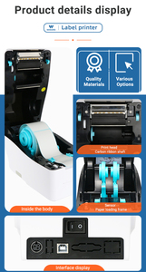 Masung MS-LB401 300dpi USB Truyền nhiệt dây đeo cổ tay máy in chủ yếu được sử dụng để in nhãn y tế dây đeo cổ tay - Product Image 5