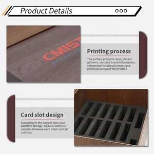 Phong cách hiện đại bao bì đứng bằng gỗ hộp nhỏ hiển thị đơn vị truy cập hàng đầu kính hiển thị trường hợp sàn hộp - Product Image 3