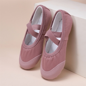 Zapatillas <span class=keywords><strong>de</strong></span> Ballet Clásico Chino para Invierno, con Puntas <span class=keywords><strong>de</strong></span> Cuero Morandi Morado y Suela Suave - Product Image 3
