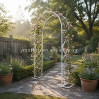 Arche de mariage en métal, treillis, grille, support pour plantes grimpantes, support à fleurs pour la décoration de cour extérieure, de jardin de roses ou de portail
