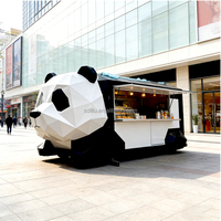 Nieuwe op maat gemaakte Panda-voedselkar, goedkope verkoopkiosk, hoogwaardige mobiele keuken-concessietrailer met CE-certificering