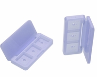 Emballages personnalisés entièrement transparents en ABS pour fards à paupières et anticernes, avec bouchon à clapet, tubes en plastique imprimés en sérigraphie