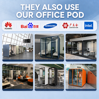 Salle de négociation XL Taille Smart Acoustic Pod Office Insonorisé Office Meeting Pods Silent Box Soft-pad Phone Booth