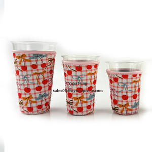 Manchon isolant réutilisable pour gobelets à <span class=keywords><strong>café</strong></span> glacé, 3 tailles, pour boissons froides et support en néoprène - Product Image 4