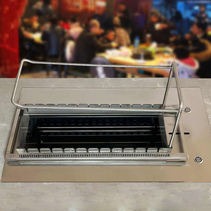 Lò nướng than hoa tự động xoay bằng thép không gỉ 110V/220V, lò nướng xiên quay điện tự động cho nhà hàng - Product Image 3