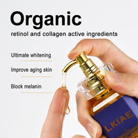 Extrait d'escargot à l'acide kojique blanchissant Niacinamide lissant teint revitalisé hydraté sérum au collagène rétinol pour peau noire
