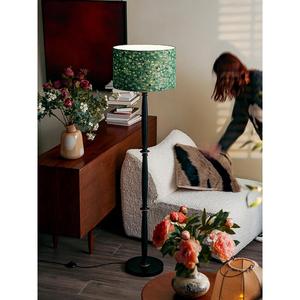 Lampe <span class=keywords><strong>de</strong></span> sol <span class=keywords><strong>de</strong></span> style français rétro du milieu du siècle, en bois massif couleur noyer, lampe fluorescente tricolore Wabi-sabi - Product Image 1