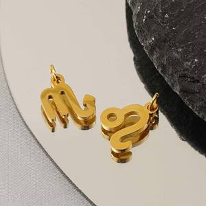 YF8342 Colgantes Versátiles y Modernos con Diseño <span class=keywords><strong>de</strong></span> los Doce Signos del Zodiaco, Chapados en Oro <span class=keywords><strong>de</strong></span> 18K, Resistentes al Agua, <span class=keywords><strong>de</strong></span> Acero Inoxidable - Product Image 5