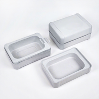 Boîte d'emballage en pulpe moulée de bagasse de canne à sucre de qualité supérieure, emballage écologique personnalisé pour écouteurs