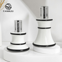Lampe à parfum catalytique en céramique en forme d'horloge de sable 210ml/380ml, diffuseur d'ambiance domestique avec mèche et capuchon en métal lourd, diffusion 80m, logo personnalisé