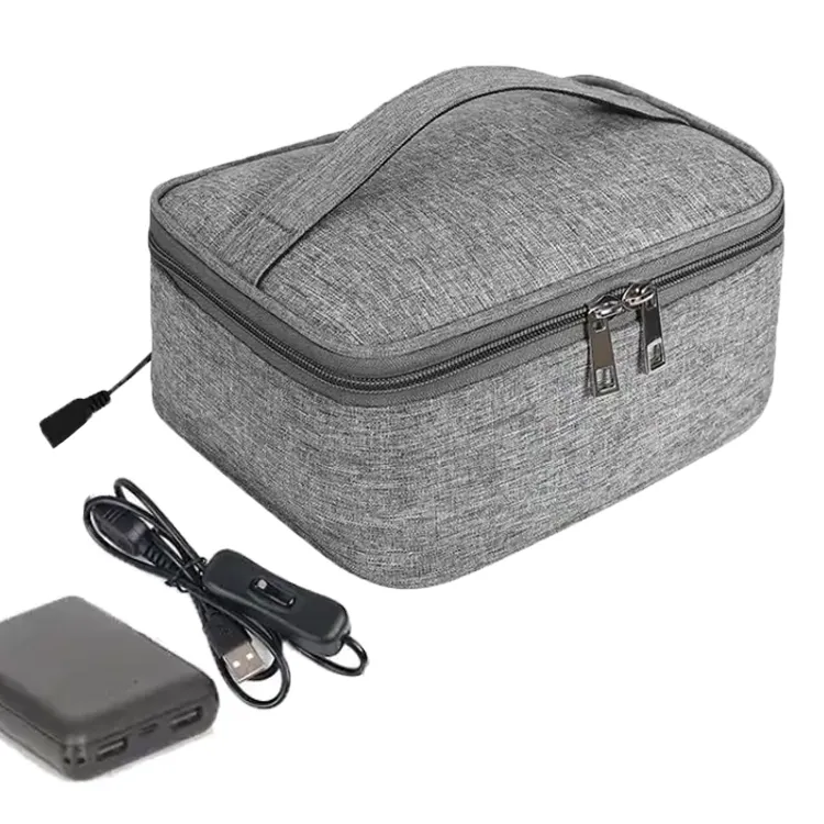 "2023 Popular heated lunch box insulated bag USB car dual-purpose portable food heating bag "