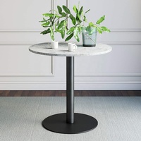 Pied de table rond robuste, mobilier moderne, café, restaurant, salle à manger, métal, acier inoxydable, base de table industrielle en fonte