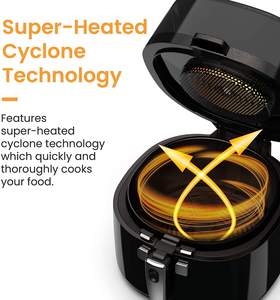 <span class=keywords><strong>Friteuse</strong></span> à air <span class=keywords><strong>XL</strong></span> 7,5 L avec chauffage halogène 1800 W, avec palette de remuage automatique des aliments, friture <span class=keywords><strong>sans</strong></span> <span class=keywords><strong>huile</strong></span>, <span class=keywords><strong>friteuse</strong></span> à air numérique électrique - Product Image 5