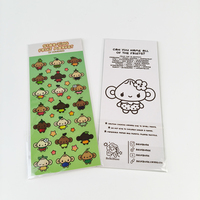 Packs d'autocollants personnalisés professionnels à quantité minimale de commande bas avec carte d'en-tête dans le logo de votre entreprise Pack d'autocollants en vinyle imperméables pour la promotion