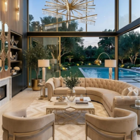 Service clé en main pour projet d'aménagement complet d'appartement : mobilier de luxe italien sur mesure, canapé de salon et ensemble de chambre à coucher