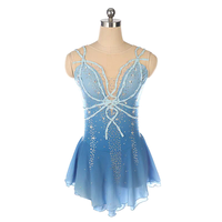 Robe de justaucorps pour filles, patinage artistique, roller, danse, ballet, costume de danse pour compétition de patinage artistique, strass