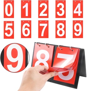 Tableau de pointage portable LXY-095 pour les jeux de plein air dans la cour, les cartes à rabat portables <span class=keywords><strong>Flipper</strong></span> retournent jusqu'à 99" - Product Image 6