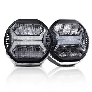 Emark phê duyệt 5.75 inch LED làm việc ánh sáng 9-36V đèn sương mù off road 5.75 ''LED lái xe tại chỗ phụ trợ ánh sáng offroad cho xe Jeep xe tải
