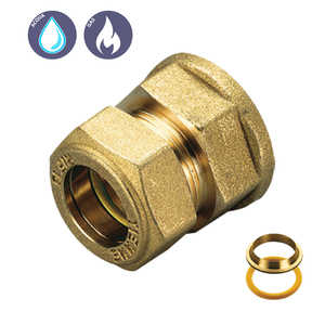 Accesorio recto hembra con junta tórica amarilla Herramienta de torneado de 16x3/4 pulgadas - Product Image 1