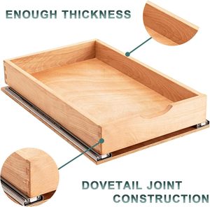Holz fabrik hand gefertigte hölzerne ausziehbare Schrank Organizer vollständig zusammen gebaute Holz schrank ausziehbare Schublade - Product Image 4