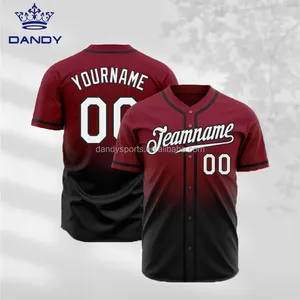 Custom Baseball Jerseys Digital Sublimated Logo Design Youth Baseball Jersey