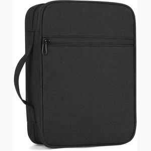Muestra gratis nuevo diseño personalizado Color Biblia estuche de transporte Debossed libro bolsa de almacenamiento con cremallera bolsillo estudio Biblia cubierta - Product Image 4
