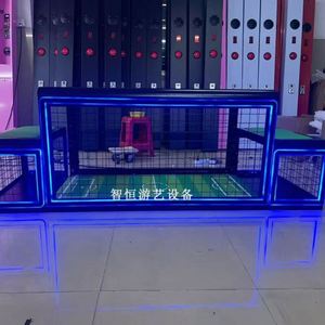 เครื่องเล่นวิดีโอเกมในเมือง เครื่องเล่นเกมขนาดใหญ่ สนามเด็กเล่นในร่ม สถานีฟุตบอลใต้โต๊ะ โต๊ะคู่สำหรับเล่นฟุตบอล - Product Image 4