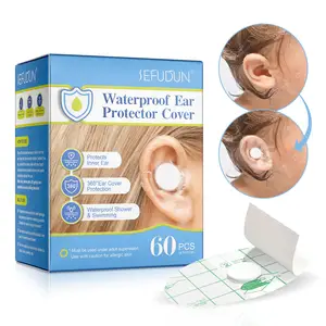 SEFUDUN防水护耳套垫硅胶耳贴私人标签淋浴和游泳一次性耳套