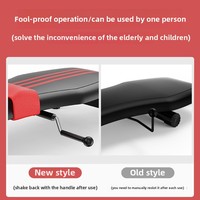 Fitness à domicile pliable en acier cadre taille lombaire colonne cervicale Relaxation banc support jambe étirement dispositif de Traction