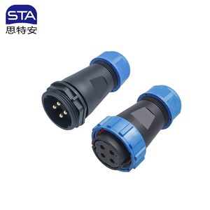 Sp28 hàng không cắm thẳng góc vuông lỗ Nam Nữ 2/3/4/5/6/7/9/10/12/14/16/19/22/24/26 pin kết nối không thấm nước - Product Image 1