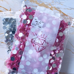 Fábrica al por mayor Lt. Rosa Flatback acrílico diamantes de imitación SS30 SS34 SS40 SS50 SS60 piedra de cristal para la fabricación de vestidos y <span class=keywords><strong>Gema</strong></span> acrílica - Product Image 1