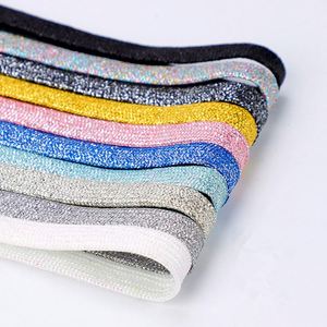 Cordones Elásticos Planos Personalizados con Brillantina de Colores, Cordones Deportivos de Moda, Cordones Casuales Reflectantes - Product Image 1