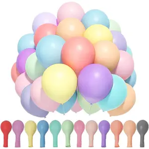 2024 El último globo de látex macaron de alta calidad fresco de moda colorida de nuevo estilo de 10 pulgadas