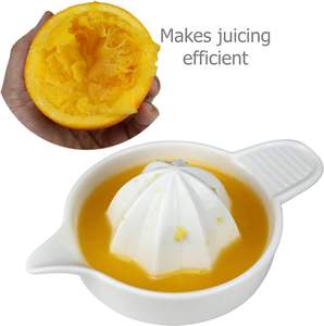 뜨거운 판매 쉬운 레몬 압착기 세라믹 수동 과즙 기 라임 오렌지 감귤류 핸드 프레스 주스 추출기 사용자 정의 로고 인쇄 - Product Image 3