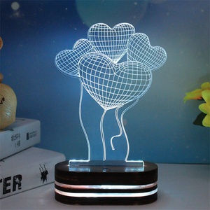 Animals 7 Colors <strong>Change</strong> LED Touch <strong>Table</strong> Desk Lamps 3d Dinosaur Lamp Illusion Kids Night Light - Product Image 3