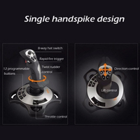 Joystick de simulateur de vol PXN, 2113 pièces, avion, Vibration filaire, USB, Joystick