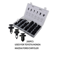 Rivet en plastique Push Type Fender Panneau de porte Pare-chocs Auto Attache Clip Car Vent Body Clips Retenue Kit