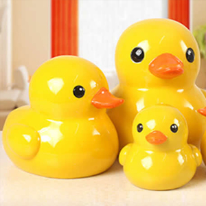 Alcancía <span class=keywords><strong>de</strong></span> Cerámica con Forma <span class=keywords><strong>de</strong></span> Pato Amarillo, Regalo Encantador Personalizado, Decoración del Hogar <span class=keywords><strong>de</strong></span> Alta Calidad - Product Image 4