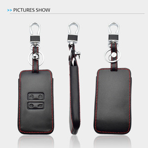 <span class=keywords><strong>Housse</strong></span> de <span class=keywords><strong>protection</strong></span> pour <span class=keywords><strong>clé</strong></span> de <span class=keywords><strong>voiture</strong></span> en cuir automobile pour Renault Koleos Kadjar Samsung QM5 QM6 2016-2018 Porte-clés de <span class=keywords><strong>protection</strong></span> - Product Image 4