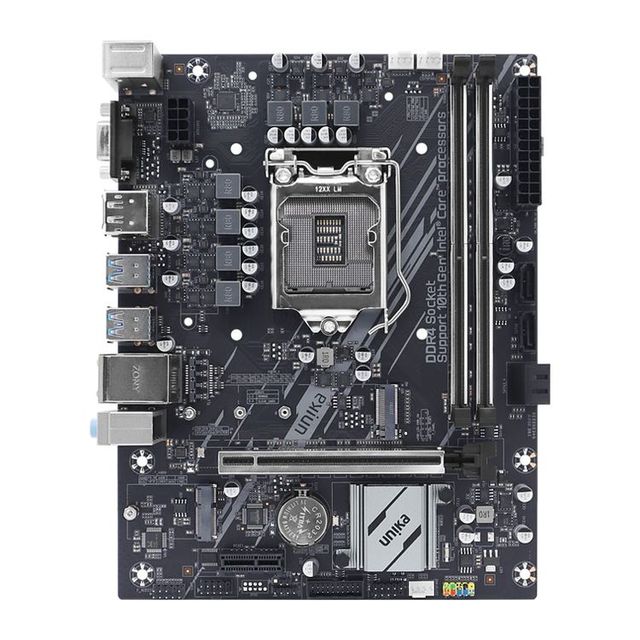 Brand New UNIKA UN-H510M-K M.2 DDR4 SNIPER Motherboard LGA1200 Supports Intel 10 Generation CPUs Factory Price Excellent Quality