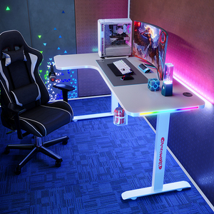 YZ Wholesale Gaming <strong>Pc</strong> Desk Computer Racing <strong>Table</strong> with RGB Led Lights Gaming <strong>Table</strong> for Gaming Desk Chair - Product Image 4