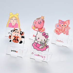 Trong suốt <span class=keywords><strong>Acrylic</strong></span> hiển thị đứng sáng tạo máy tính để bàn xuyên biên giới thiết kế bán buôn doanh nghiệp quảng cáo tùy biến cho điện thoại - Product Image 3