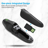 Stylo de présentation sans fil 2,4 GHz, télécommande USB RF avec piles AAA, portée de 10 m pour les présentations PowerPoint PPT