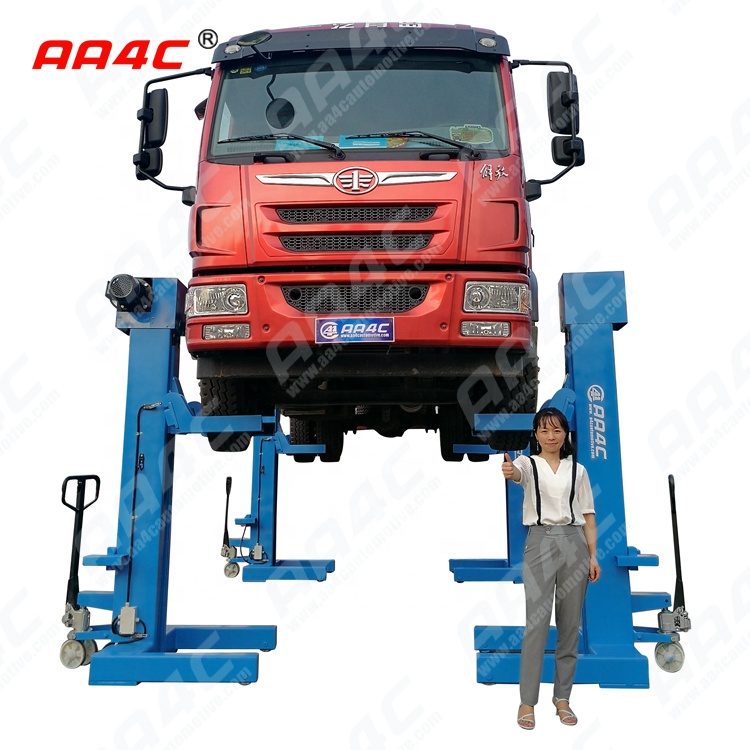 AA4C 30T Bus & Truck Lift Zware Voertuig Lift Gecombineerd 4 Post Parking Takel Mechanische Mobiele Kolomlift (Schroef-Up)